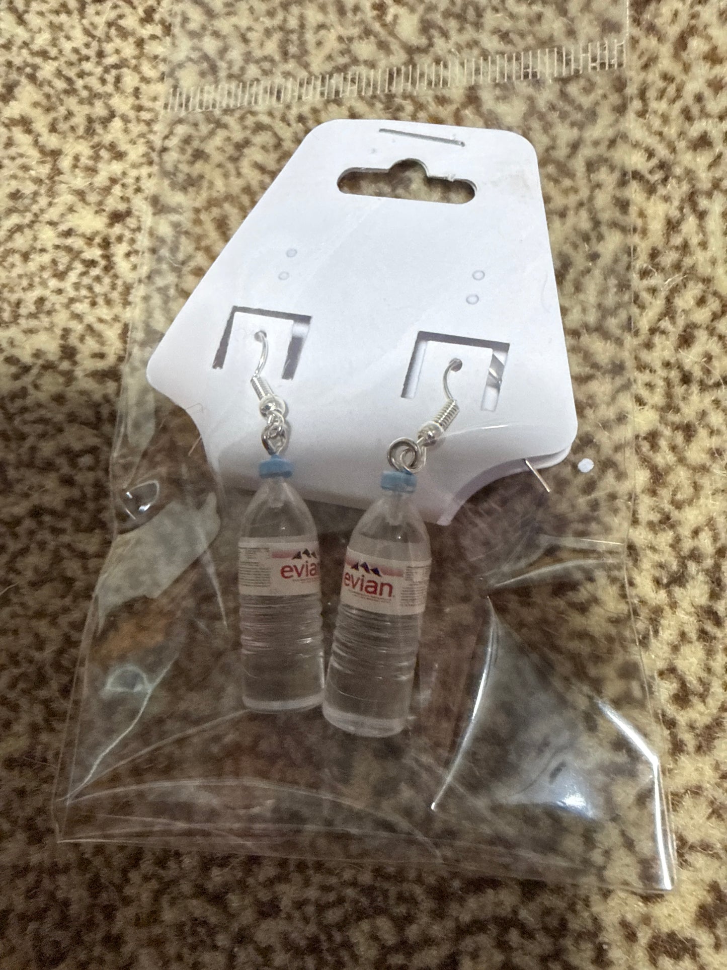 mini water bottle earrings